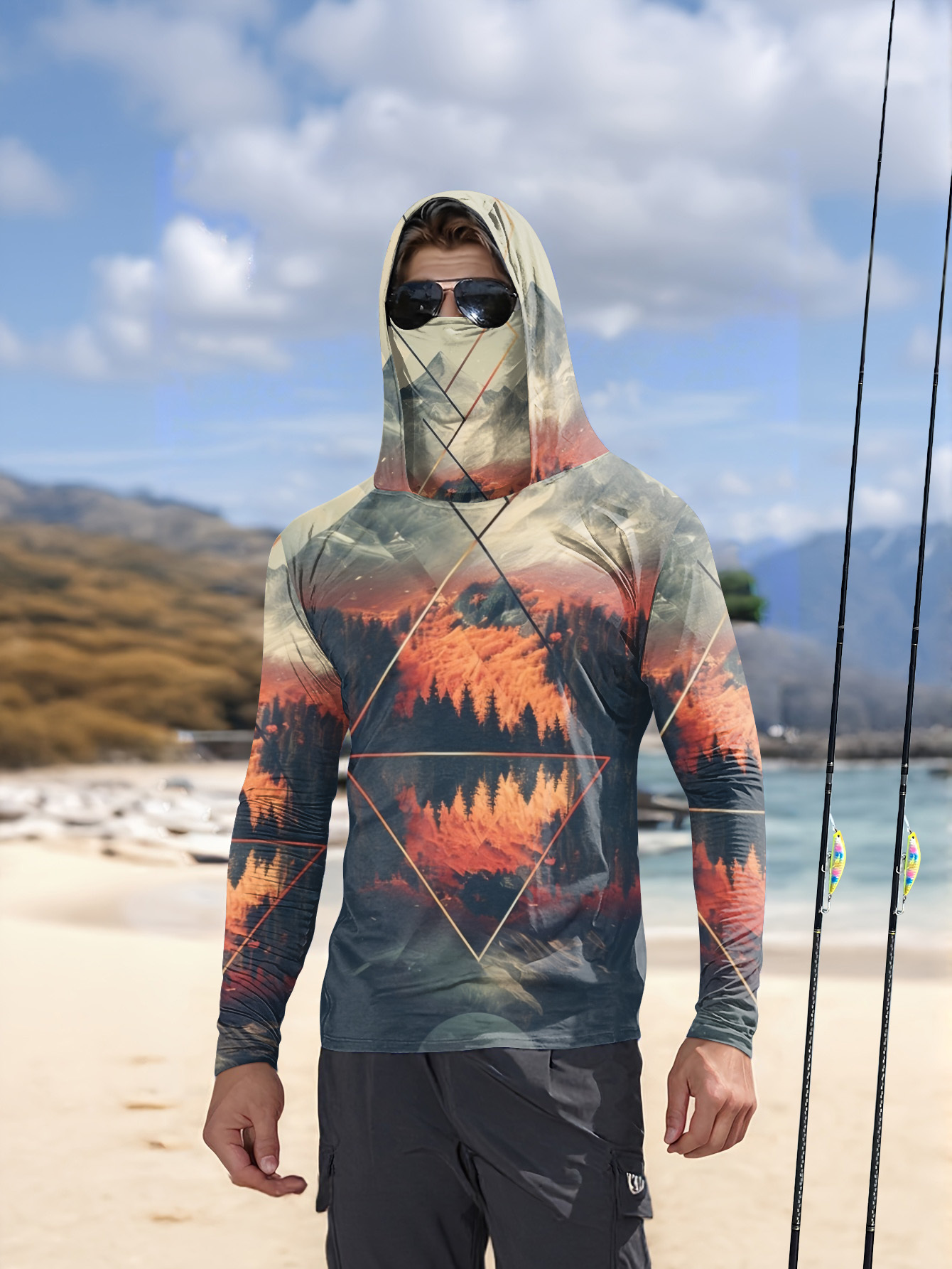 Summer Clothing Types - Felpa da Pesca per Uomo con