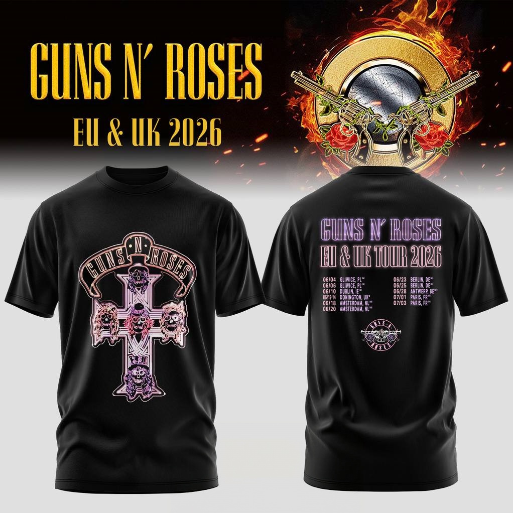 Summer Clothing Uk - T-shirt Grafica Guns N' Roses EU
