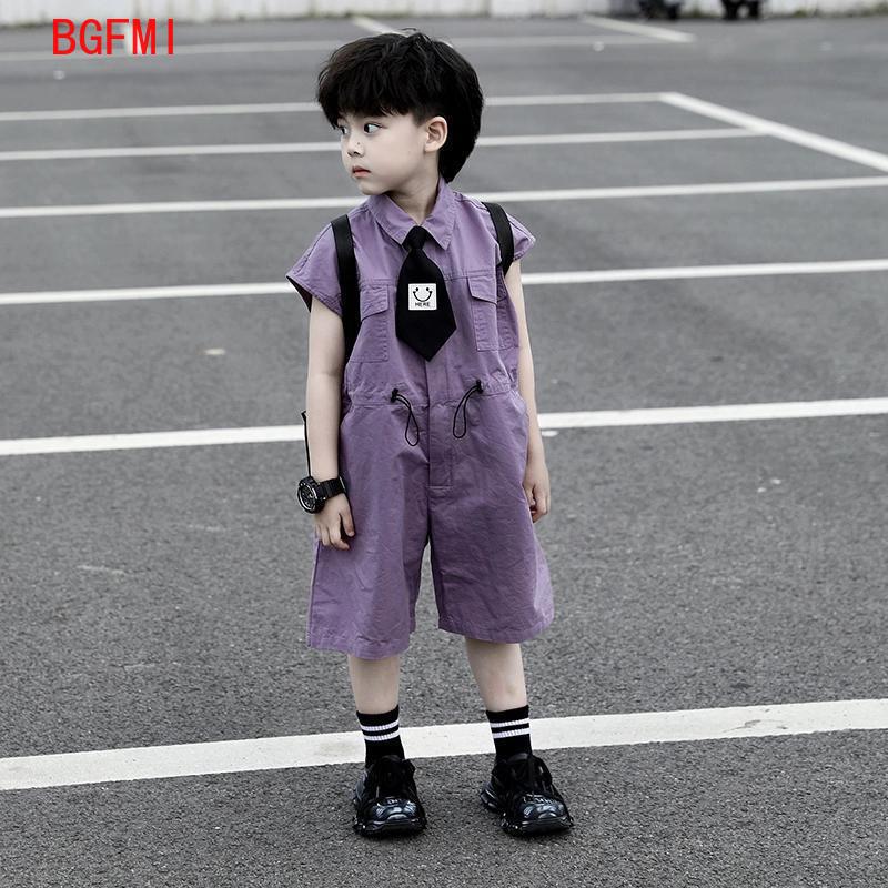 Summer Clothing Kids Boys - Pantaloncini estivi per bambini Salopette Capri