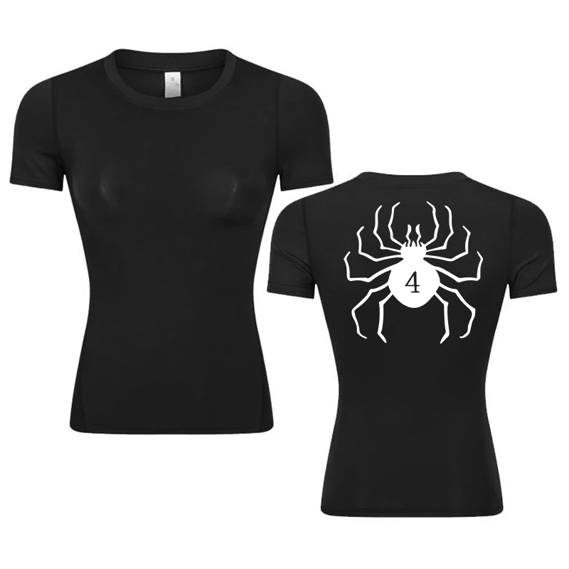 Summer Gym Clothing - Camicia a compressione con stampa grafica