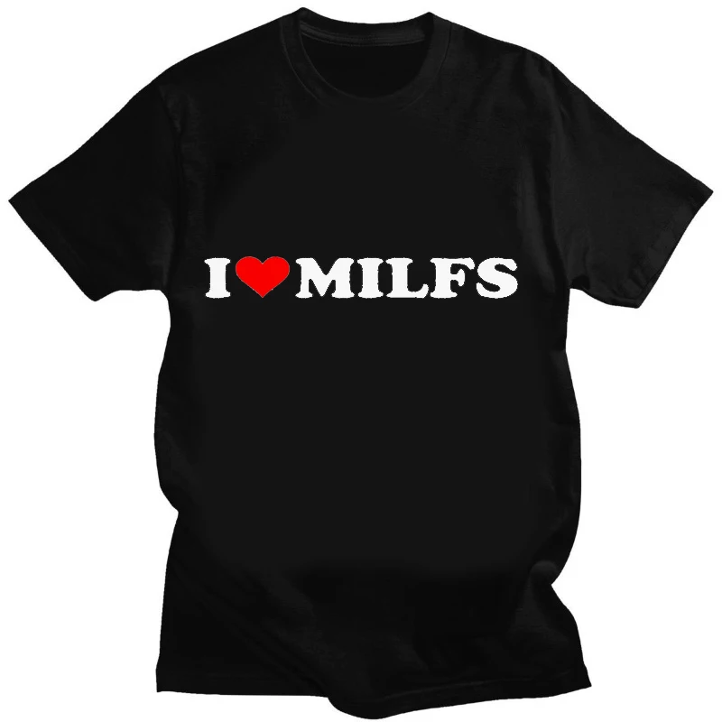 Summer Clothing Words - T-Shirt 'I Love Dogs Music Milf'