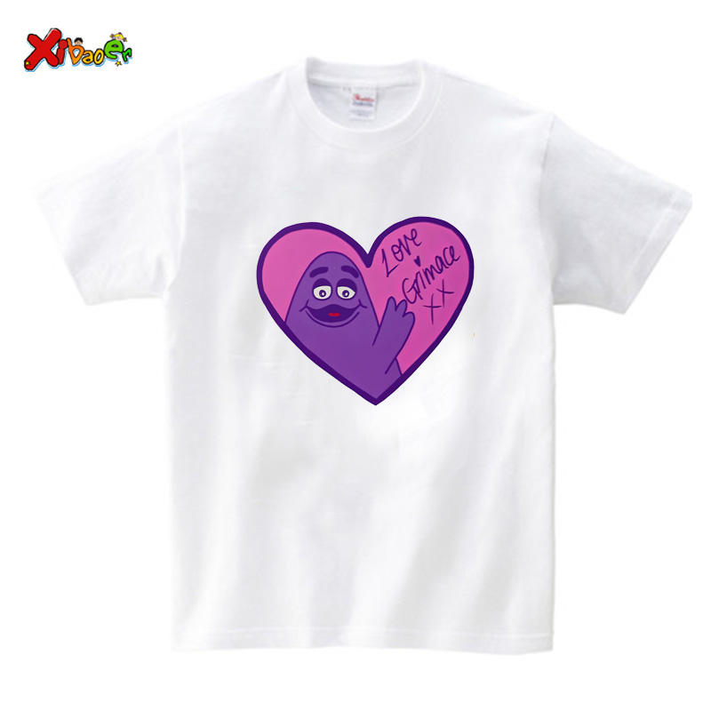 Summer Clothing Images - Maglietta da festa GRIMACE Maglietta di