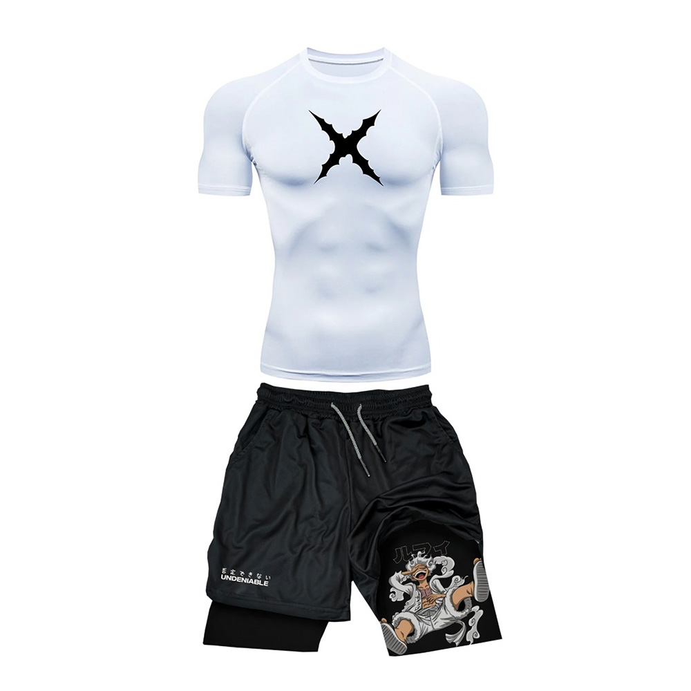 Summer Gym Clothing - Nuovo Set Estivo ONE PIECE Luffy: