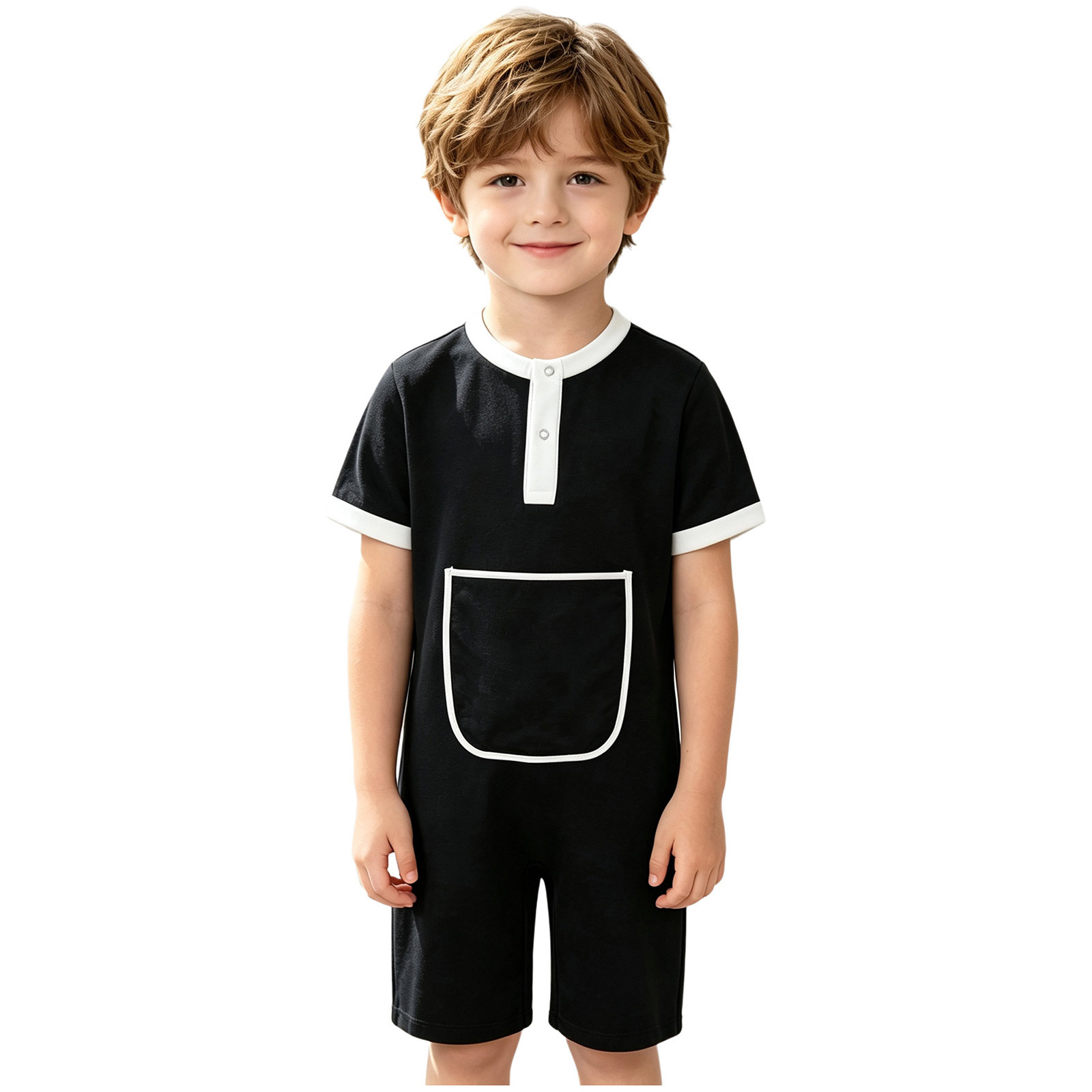 Tuta con bottoni a pressione p - Summer Clothing Kids Boys recensione e prezzo