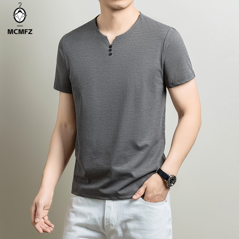 Maglietta Henley basic da uomo - Summer Clothing Types recensione e prezzo