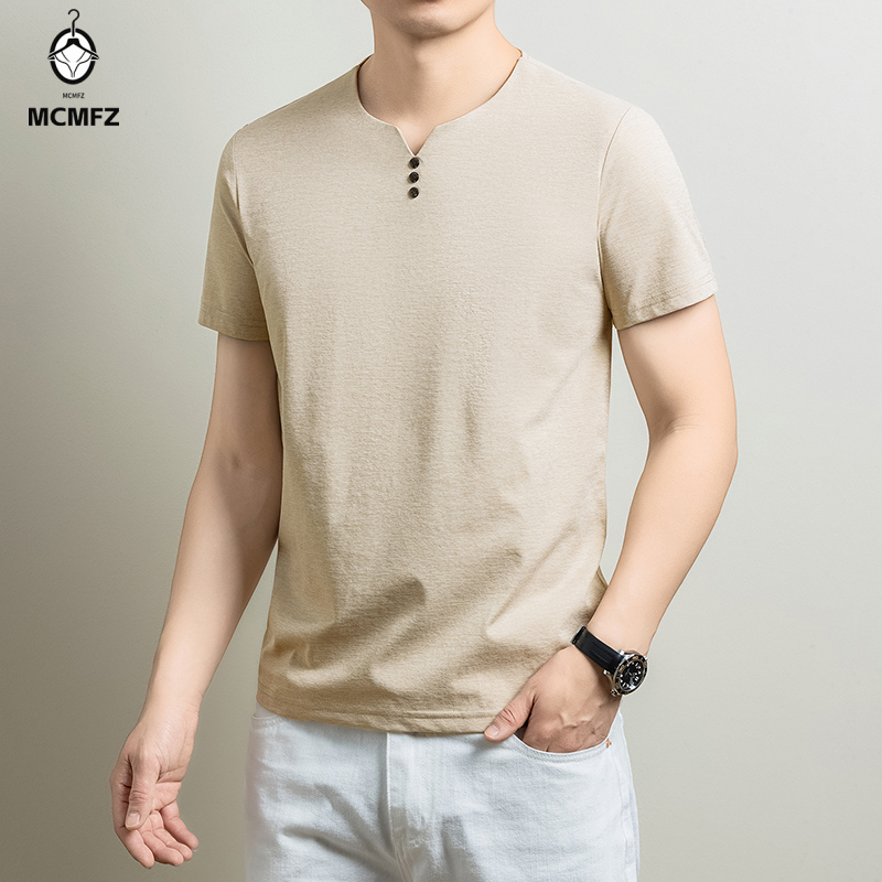 Maglietta Henley basic da uomo - Summer Clothing Types recensione e prezzo