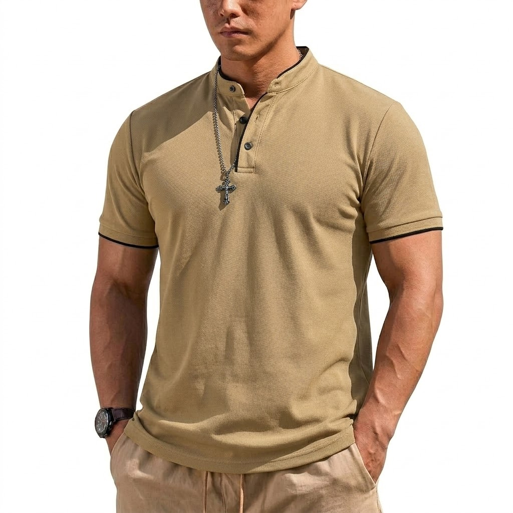 Maglietta Henley Estiva a Mani - Summer Gym Clothing recensione e prezzo