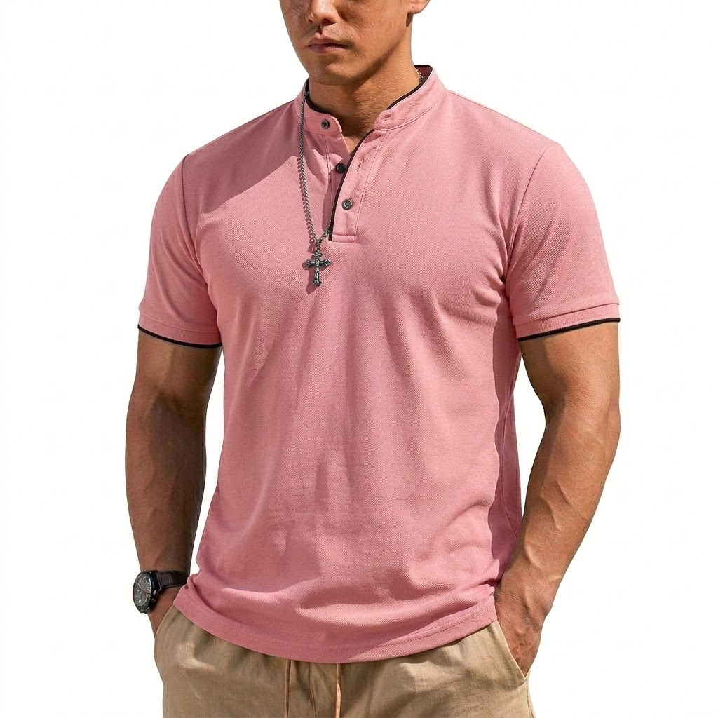 Maglietta Henley Estiva a Mani - Summer Gym Clothing recensione e prezzo