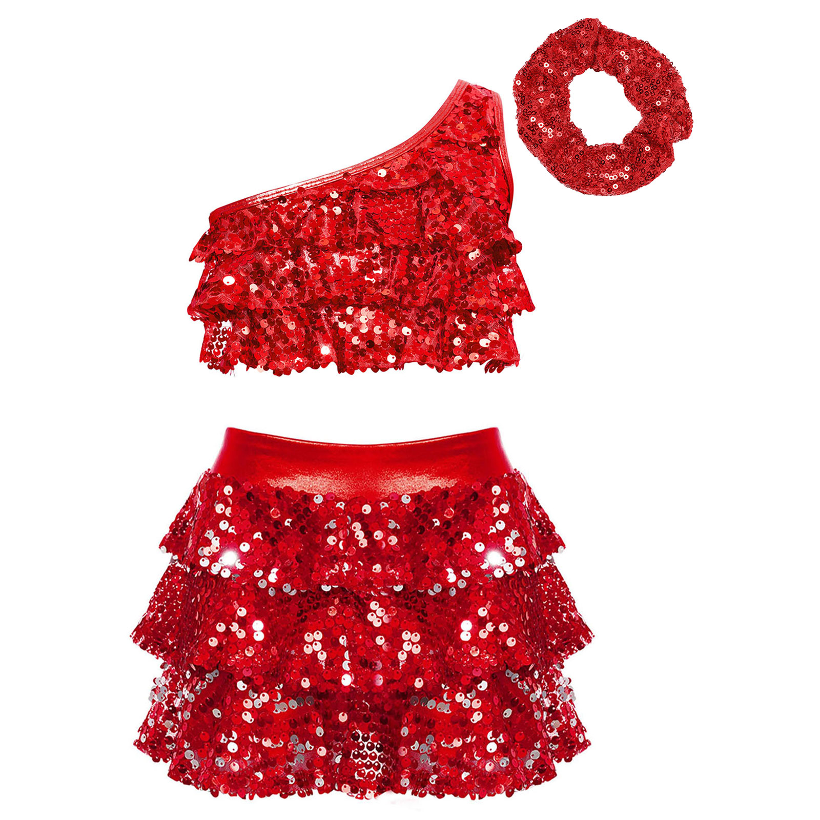 Bambini Ragazze Paillettes luc - Summer Clothing Set For Girls recensione e prezzo