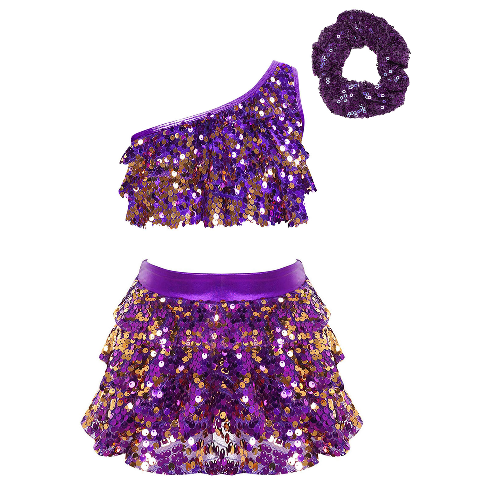 Bambini Ragazze Paillettes luc - Summer Clothing Set For Girls recensione e prezzo
